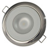 Lumitec Mirage - Flush Mount Down Light - Glass Finish\/Polished SS Bezel 2-Color White\/Red Dimming [113112]