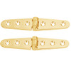 Whitecap Strap Hinge - Polished Brass - 6" x 1-1\/8" - Pair [S-605BC]