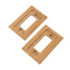 Whitecap Teak Ground Fault Outlet Cover\/Receptacle Plate - 2 Pack [60171]