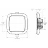 Lumitec Square Mirage Down Light - Spectrum RGBW Dimming - White Bezel [116127]