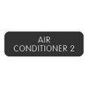 Blue SeaLarge Format Label - "Air Conditioner 2" [8063-0027]