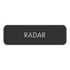 Blue SeaLarge Format Label - "Radar" [8063-0349]