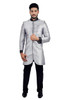 Amazing Grey Dhupion Silk Indo Western Sherwani1032