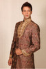 Amazing Brown Brocade Designer Sherwani1048