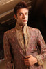 Amazing Brown Brocade Designer Sherwani1048