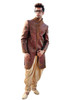 Amazing Red Maroon Kela Brocade Designer Sherwani1056