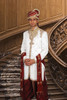 Amazing White Kinkhab Designer Sherwani1145