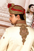 Amazing  Cream Brocade Silk Designer Sherwani1153