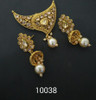 Amazing Gold Plated Floral Pattern Mangal Sutra Set1171