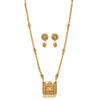 Stunning Gold Plated Mangal Sutra Style Necklace Set1939