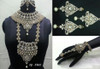 Stunning Heavy Stone & Pearl Work Bridal Necklace Set1949