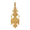 Stunning Gold Plated Saree Key Chain1963