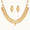 Stunning Gold Plated Kundan Work Necklace Set2046
