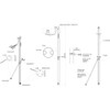 Scanstrut LMP-1 Self Leveling Pole Radar Mount - Raymarine Garmin Navico 2kW & 4kW Domes [LMP-1]