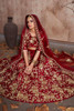 Beautiful Red Velvet Silk Lehenga Choli5452