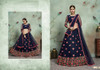 Navy Blue color Soft Net Fabric Embroidered Lehenga Choli