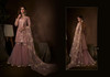 Mauve color Soft Net Fabric Palazzo Suit