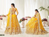 Gorgeous Yellow Net Lehenga Choli1596