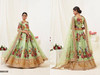 Olive Green color Banglori Satin Fabric Lehenga Choli