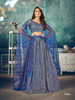 Blue color Soft Net Fabric Lehenga Choli