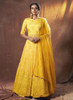 Yellow color Georgette Fabric Lehenga Choli