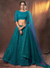 Blue color Soft Net Fabric Lehenga Choli