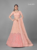 Light Peach color Soft Net Fabric Lehenga Choli