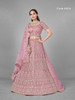 Onion shade color Soft Net Fabric Lehenga Choli