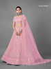 Pink color Soft Net Fabric Lehenga Choli