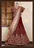 Maroon color Velvet Fabric Lehenga Choli