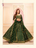 Green color Silk Satin Fabric Lehenga Choli