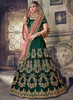 Dark Green color Silk Fabric Lehenga Choli