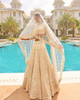 Cream color Georgette Fabric Lehenga Choli