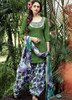 Green color Pure Cotton Fabric Suit