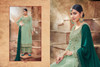 Sea Green color Georgette Fabric Embroidered Suit