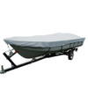 Carver Poly-Flex II Wide Series Styled-to-Fit Boat Cover f\/13.5 V-Hull Fishing Boats Without Motor - Grey [70113F-10]