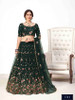 Dark Green color Net Fabric Lehenga Choli