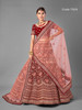 Maroon color Velvet Fabric Embroidered Lehenga Choli