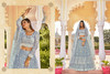 Powder Blue color Net Fabric Lehenga Choli