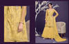 Yellow color Net Fabric Party Wear Suit