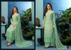 Green color Muslin Fabric Suit