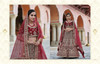 Maroon color Velvet Fabric Heavily Embroidered Bridal wear Lehenga Choli