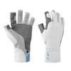 Mustang Traction UV Open Finger Gloves - Light Grey\/Blue - Small [MA6007-271-S-267]