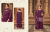 Purple color Embroidered Georgette Fabric Suit