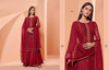 Red color Georgette Fabric Party Wear Suit