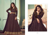 Wine color Georgette Fabric Full Sleeves Floor Length Anarkali style Party Wear Suit