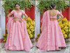 Pink color Silk Fabric Lehenga Choli