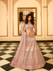 Pink color Organza Fabric Embroidered Lehenga Choli