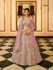 Pink color Organza Fabric Embroidered Lehenga Choli