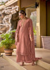 Pink color Viscose Muslin Fabric Suit